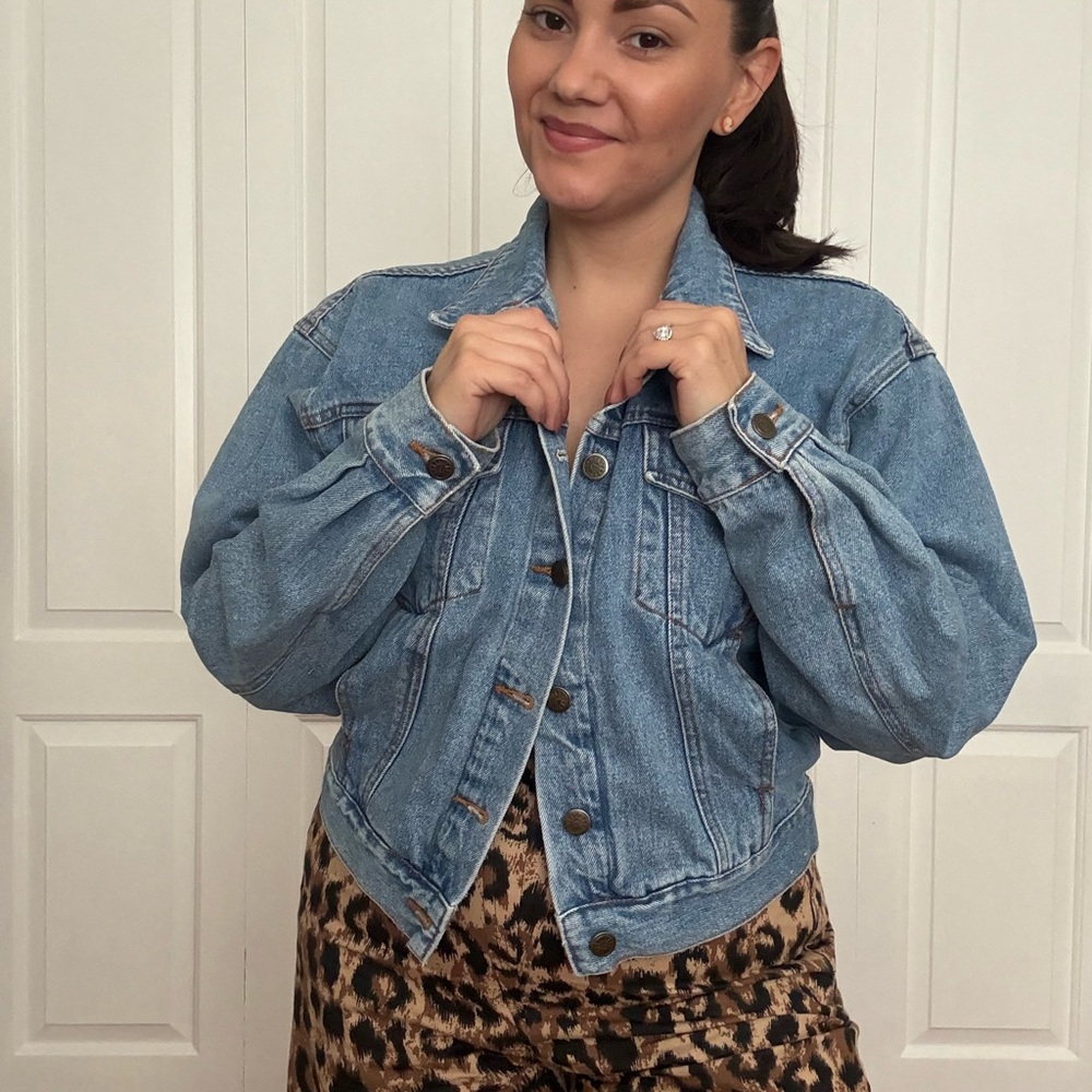 Vintage Women’s Long Sleeve Denim Jacket with by Seruchi